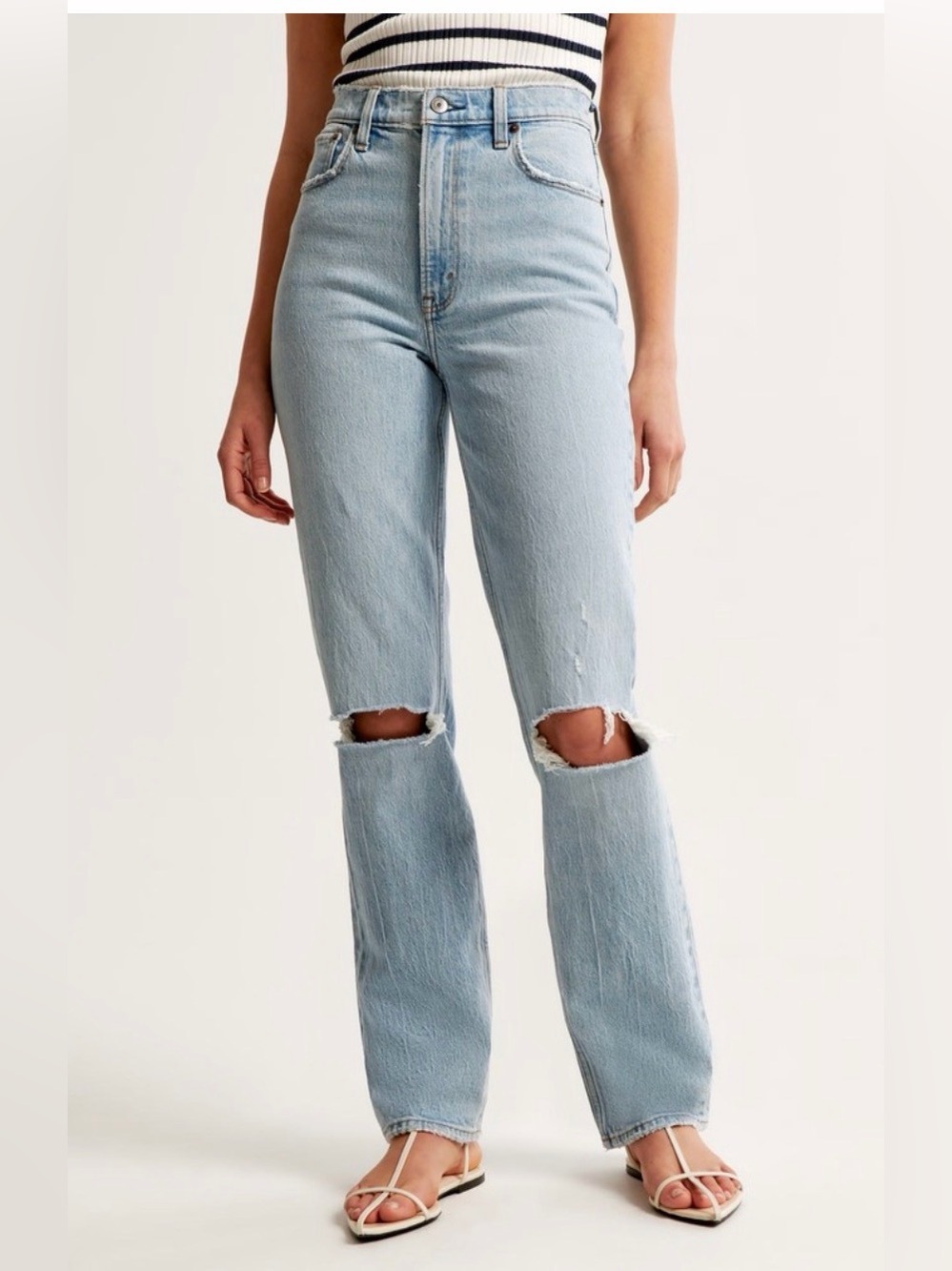 Abercrombie & Fitch The 90s Straight Ultra High Rise Jean sz 2 Regular